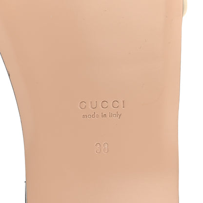 Gucci Nappa Matelasse GG Marmont Flat Slide Sandals 38 New Ivoire 7 of 10