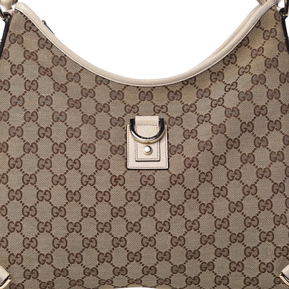 Gucci Monogram Large Abbey D Ring Hobo Off White 7 of 13