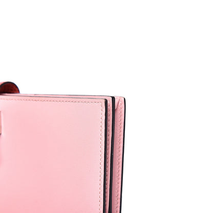 Hermes Tadelakt Lizard Bearn Gusset Wallet Rose Sakura Bougainvillea 9 of 10