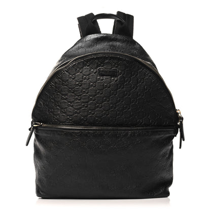 Gucci Guccissima Medium Classic Backpack Black 1 of 11