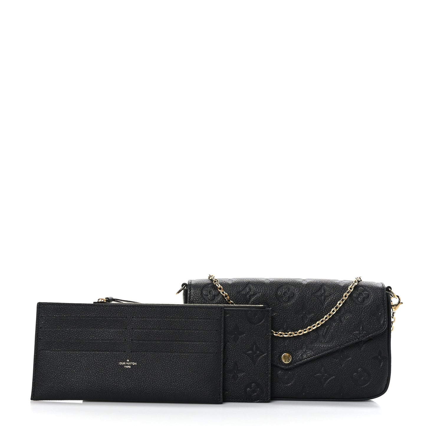 Empreinte Pochette Felicie Chain Wallet Black
