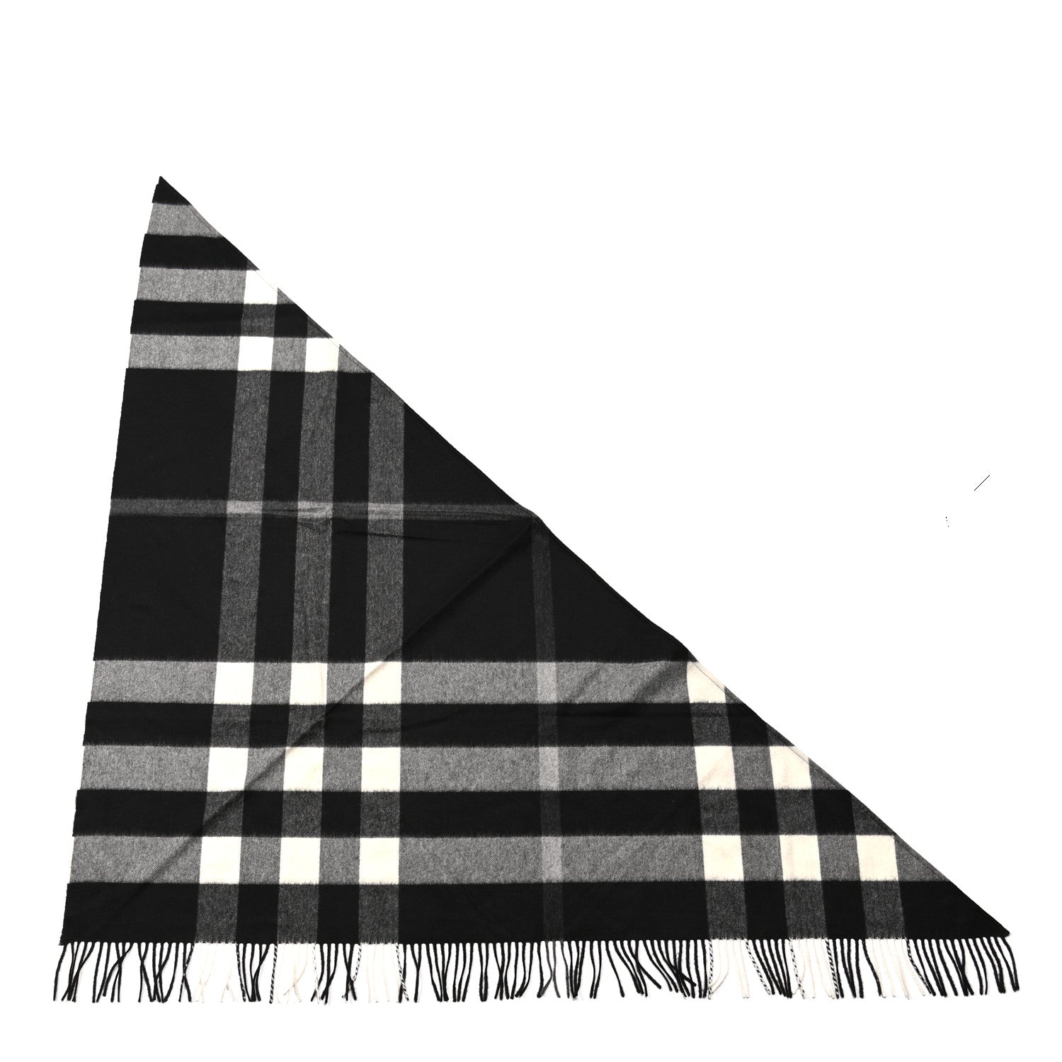 Burberry Cashmere Giant House Check Cape Scarf Black 1 of 3