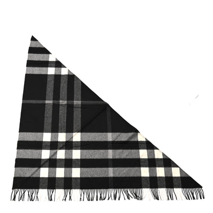 Burberry Cashmere Giant House Check Cape Scarf Black 1 of 3