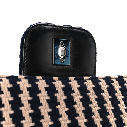 Chanel Tweed Medium Elementary Chic Flap Blue Beige 6 of 11