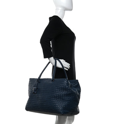 Bottega Veneta Nappa Intrecciato Brick Tote Celeste 2 of 12