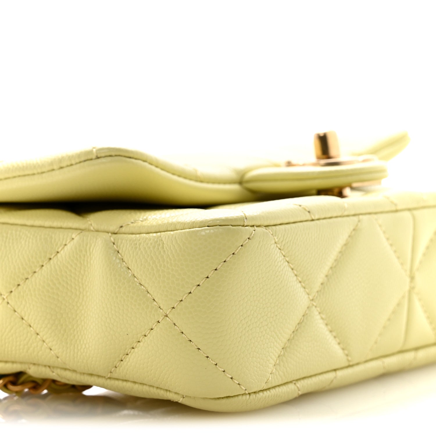 Chanel Shiny Caviar Belt Bag Light Green 9 of 10