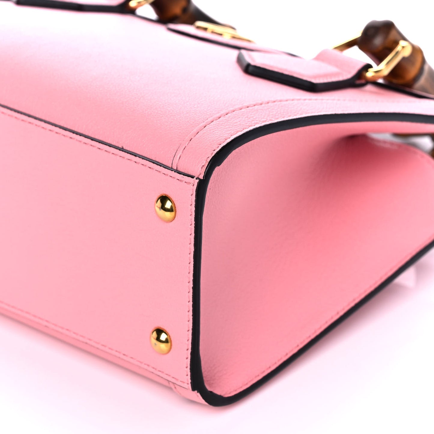Wonka Grain Calfskin Mini Diana Tote Bag Wild Rose Fuxia Fluo