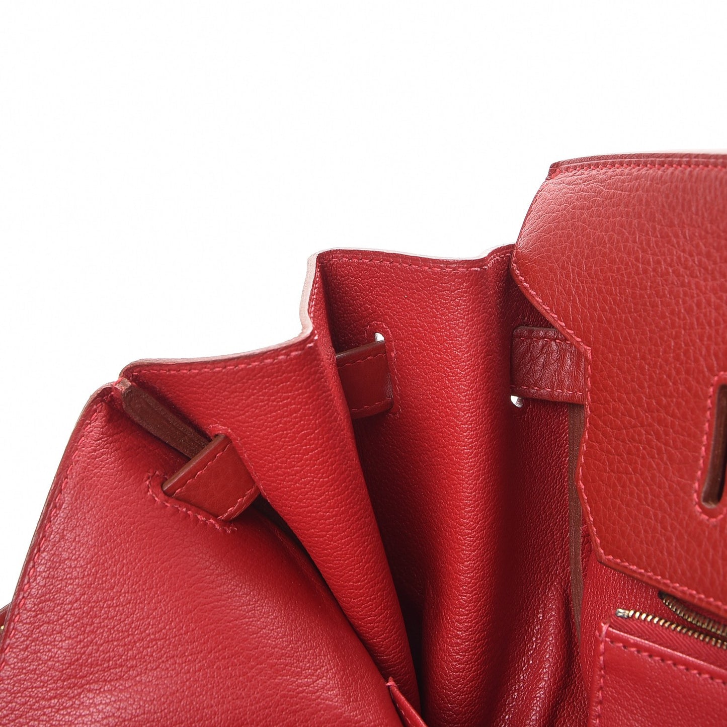 Taurillon Clemence Birkin 40 Rouge Casaque