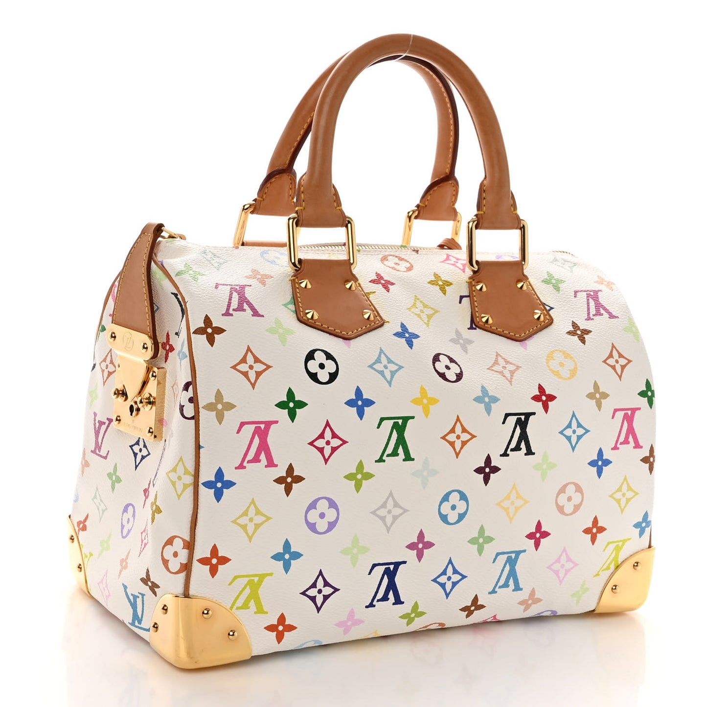 Monogram Multicolor Speedy 30 White