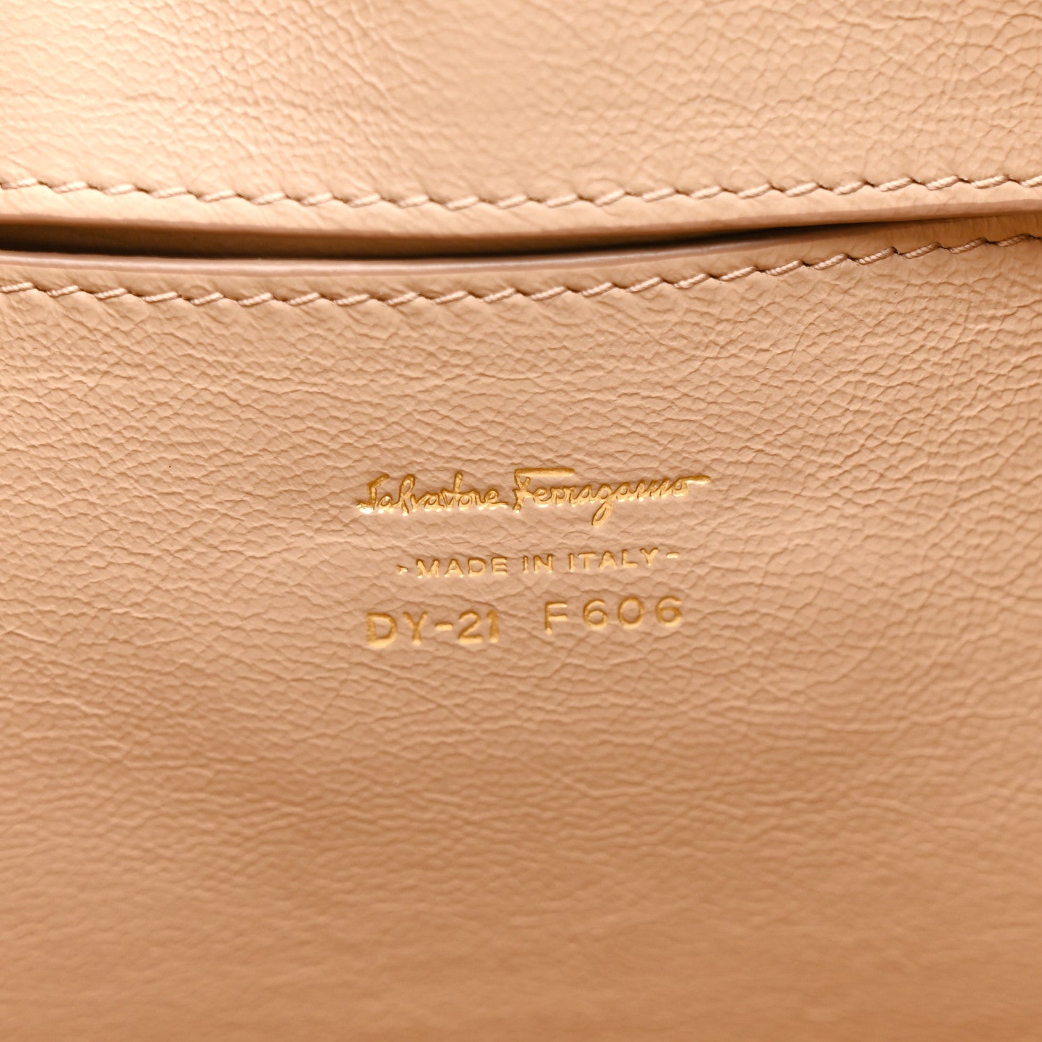 Salvatore Ferragamo Grained Calfskin Sofia Satchel Moka 6 of 19