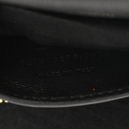 Saint Laurent Sheepskin Matelasse Chevron Monogram Medium College Bag Black 7 of 11