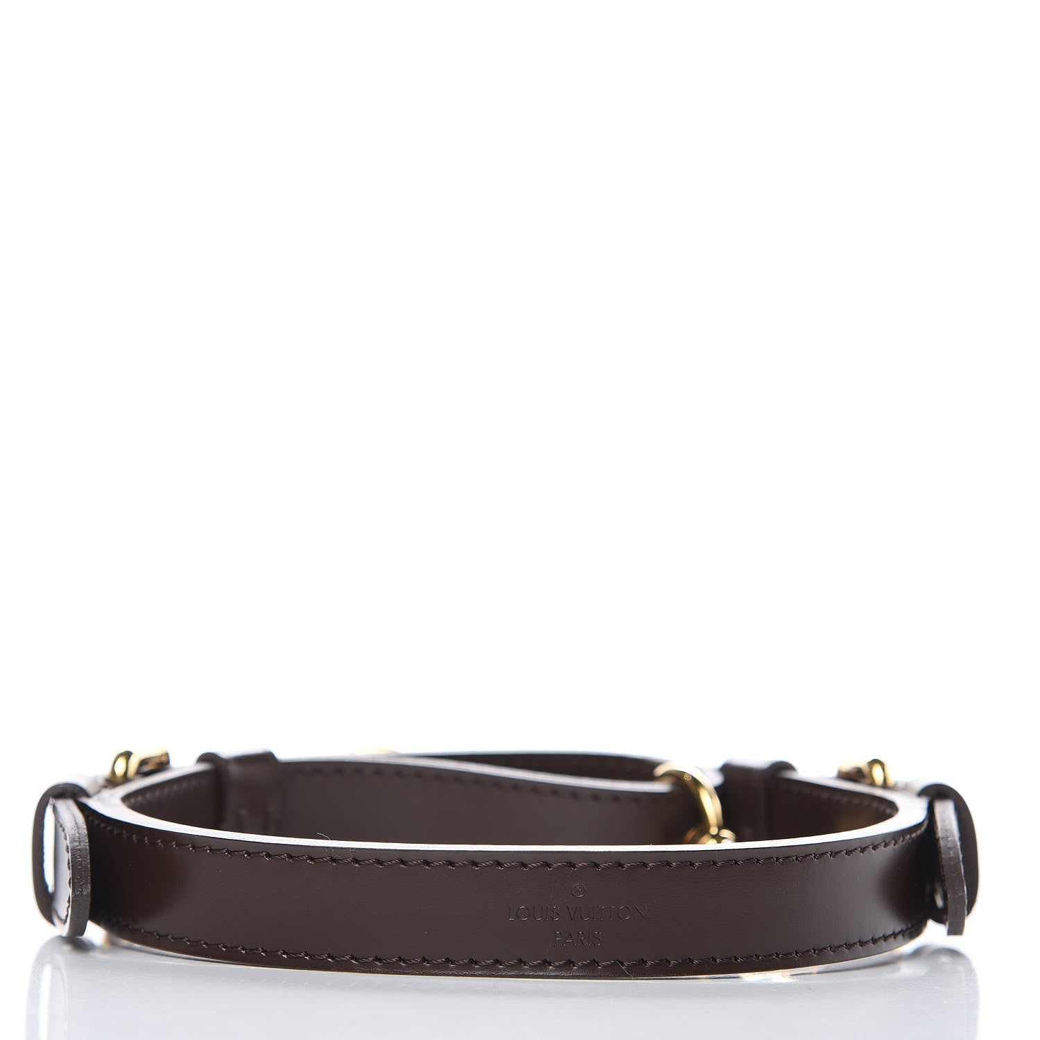 Louis Vuitton Calfskin Adjustable Trevi Shoulder Strap Brown 2 of 3