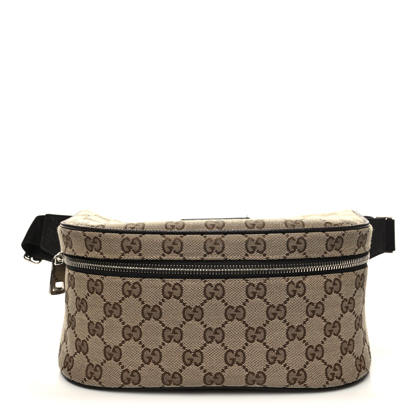 Monogram Dollar Calfskin Waist Pouch Beige Ebony Testa di Moro Marrone Scuro