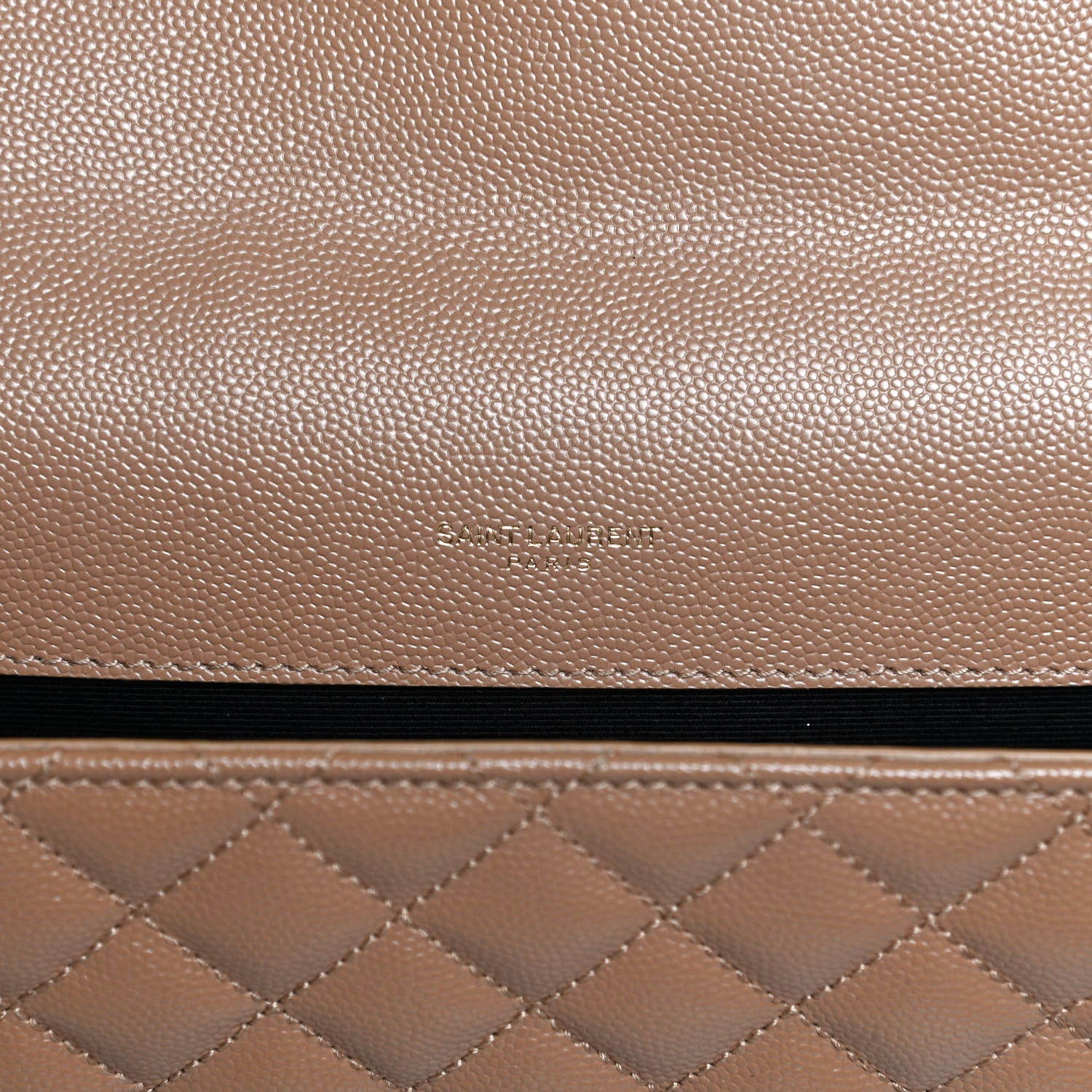 Saint Laurent Grain De Poudre Textured Mixed Matelasse Triquilt Large Monogram Satchel Cork 8 of 13