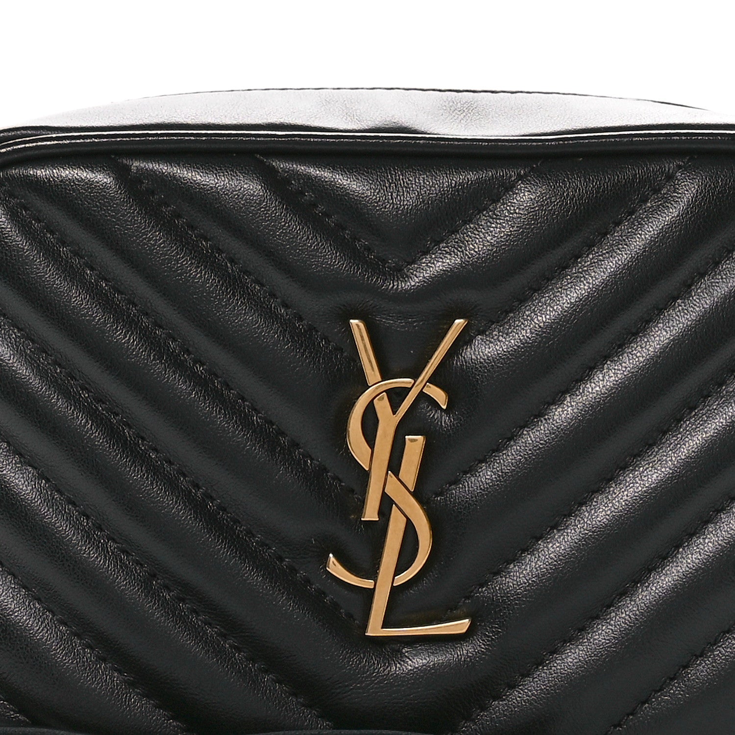 Saint Laurent Calfskin Matelasse Monogram Lou Belt Bag Black 8 of 10