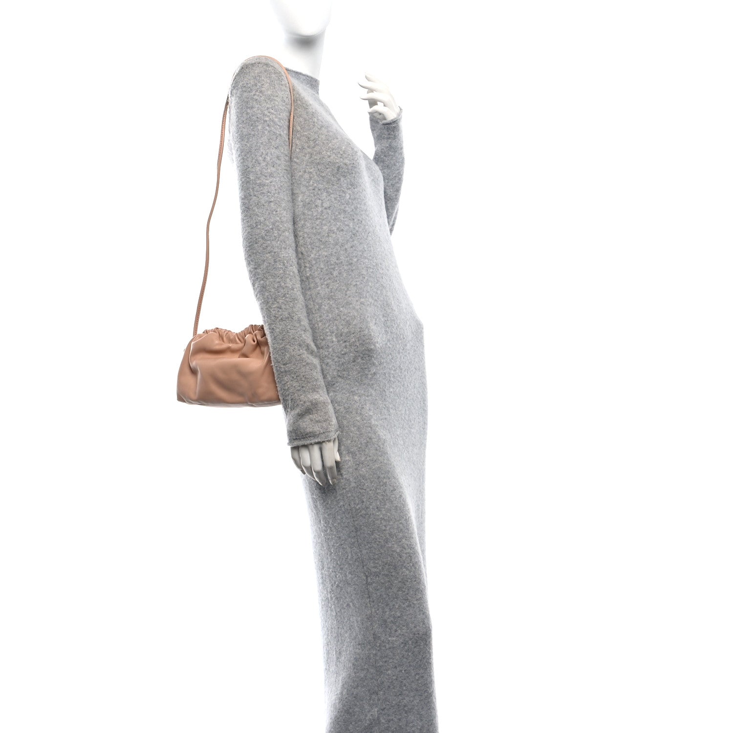 Mansur Gavriel Lambskin Mini Cloud Clutch  Dahlia 2 of 9