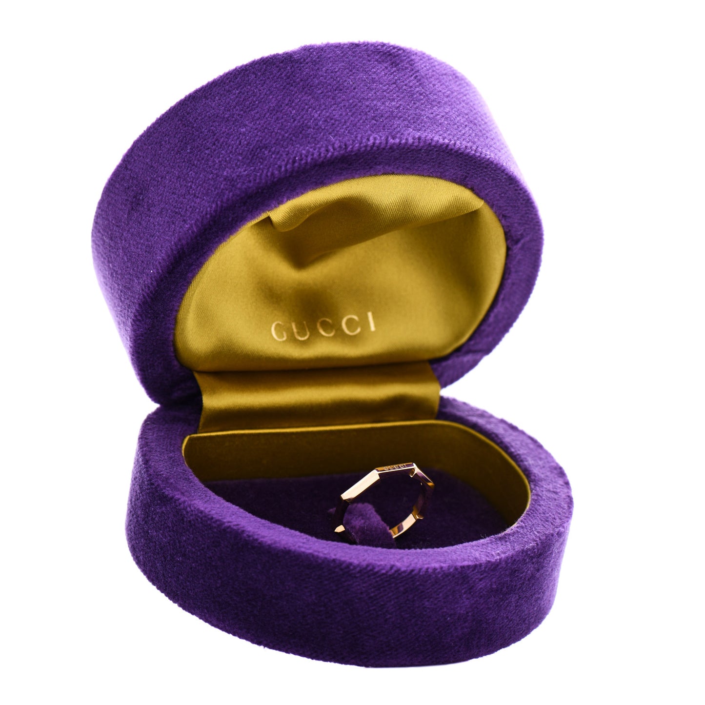 18K Yellow Gold Link to Love Mirrored Ring 58 8.25