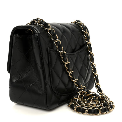 Chanel Lambskin Quilted Mini Square Flap Black 2 of 11