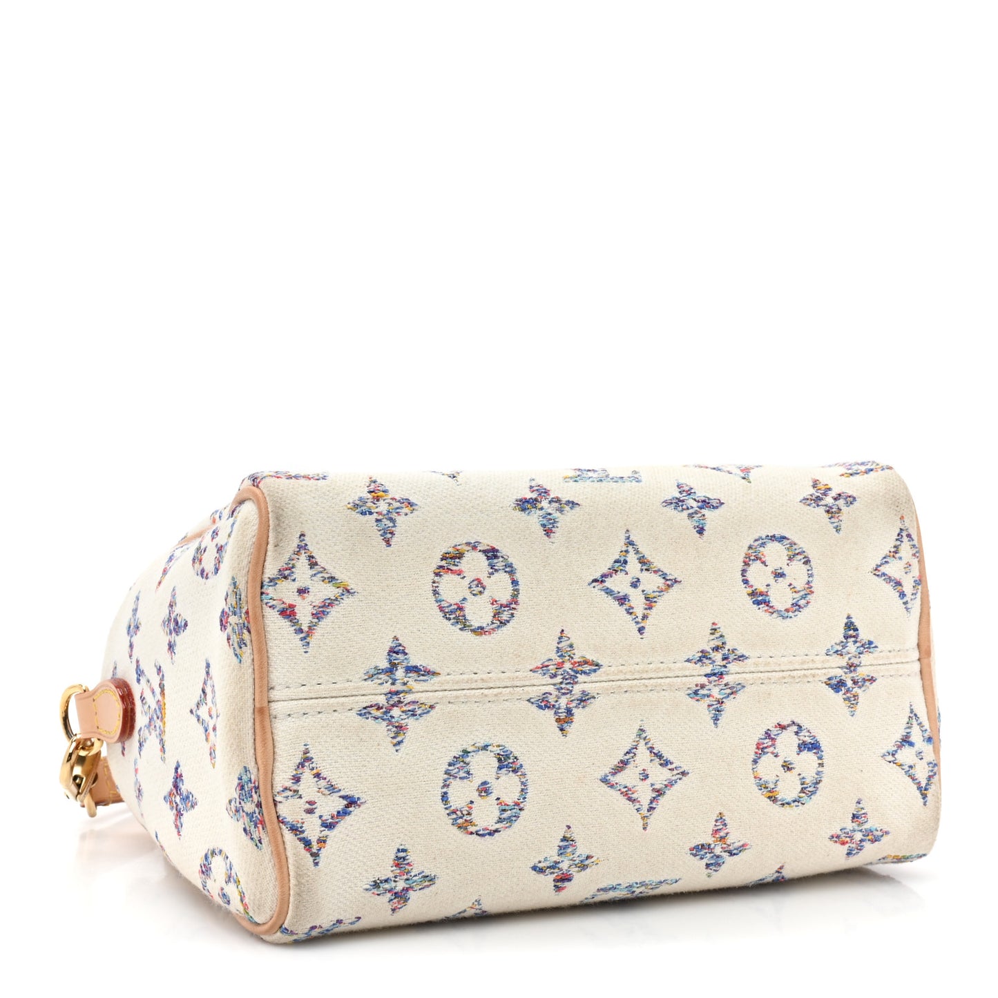Monogram Jacquard Fabric Speedy Bandouliere 20 Multicolor Beige