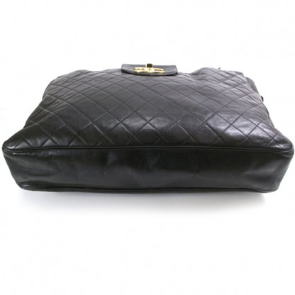 Chanel Lambskin Quilted Weekender Bag Black 4 of 13