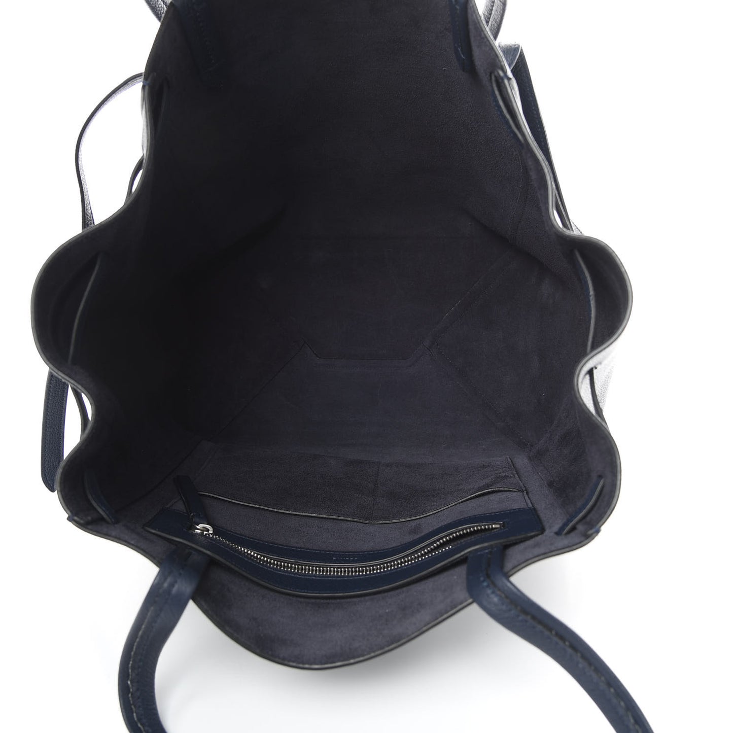 Soft Grained Calfskin Small Belt Cabas Phantom Dark Blue