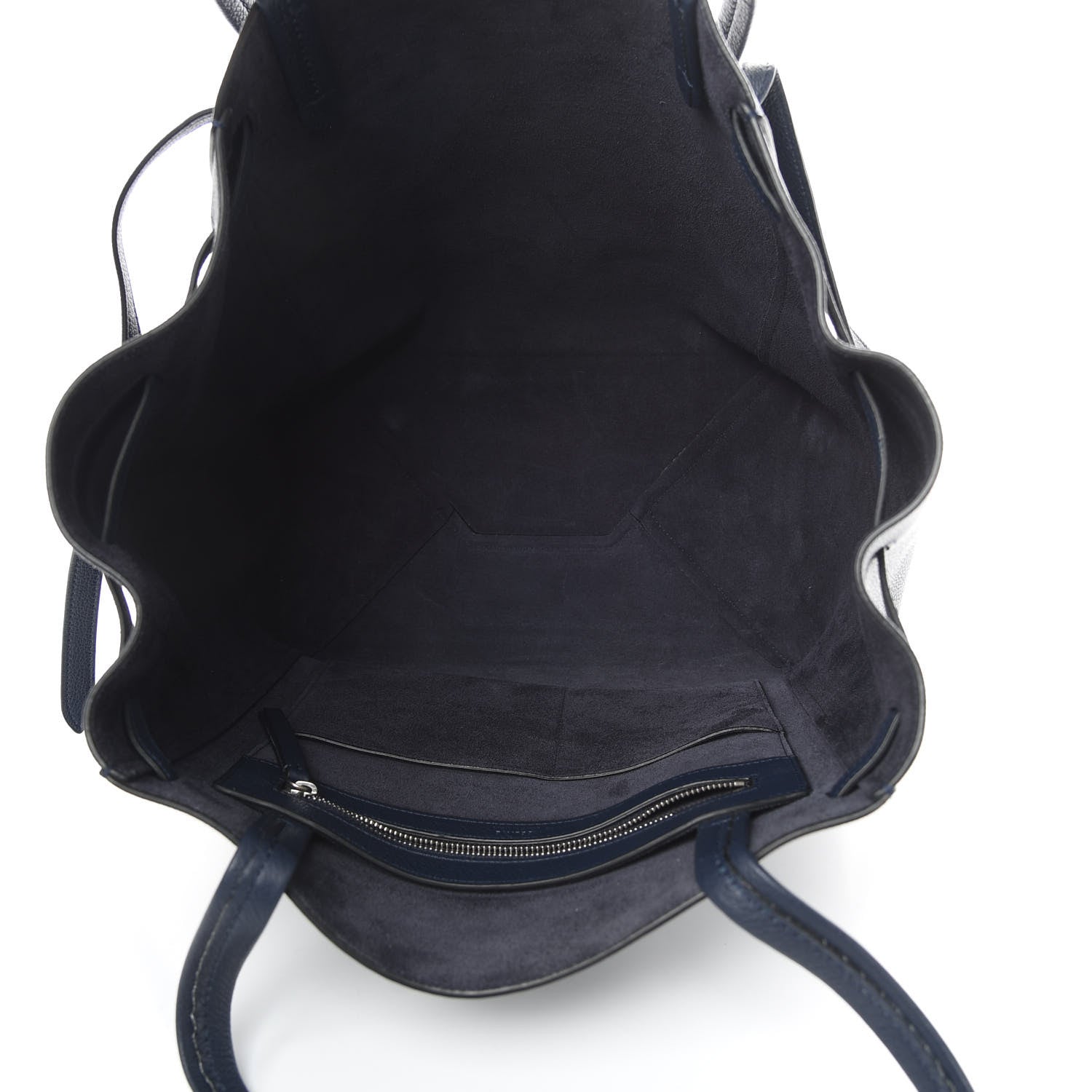 Celine Soft Grained Calfskin Small Belt Cabas Phantom Dark Blue 5 of 11
