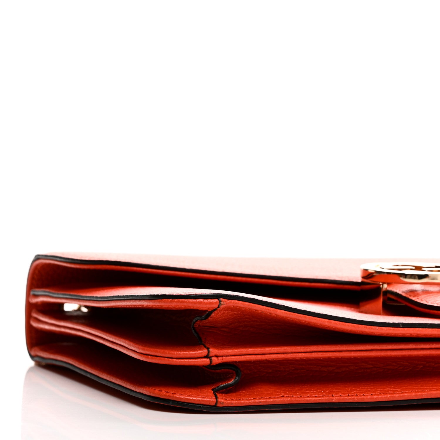 Gucci Dollar Calfskin Interlocking G Shoulder Bag Sun Orange 9 of 10