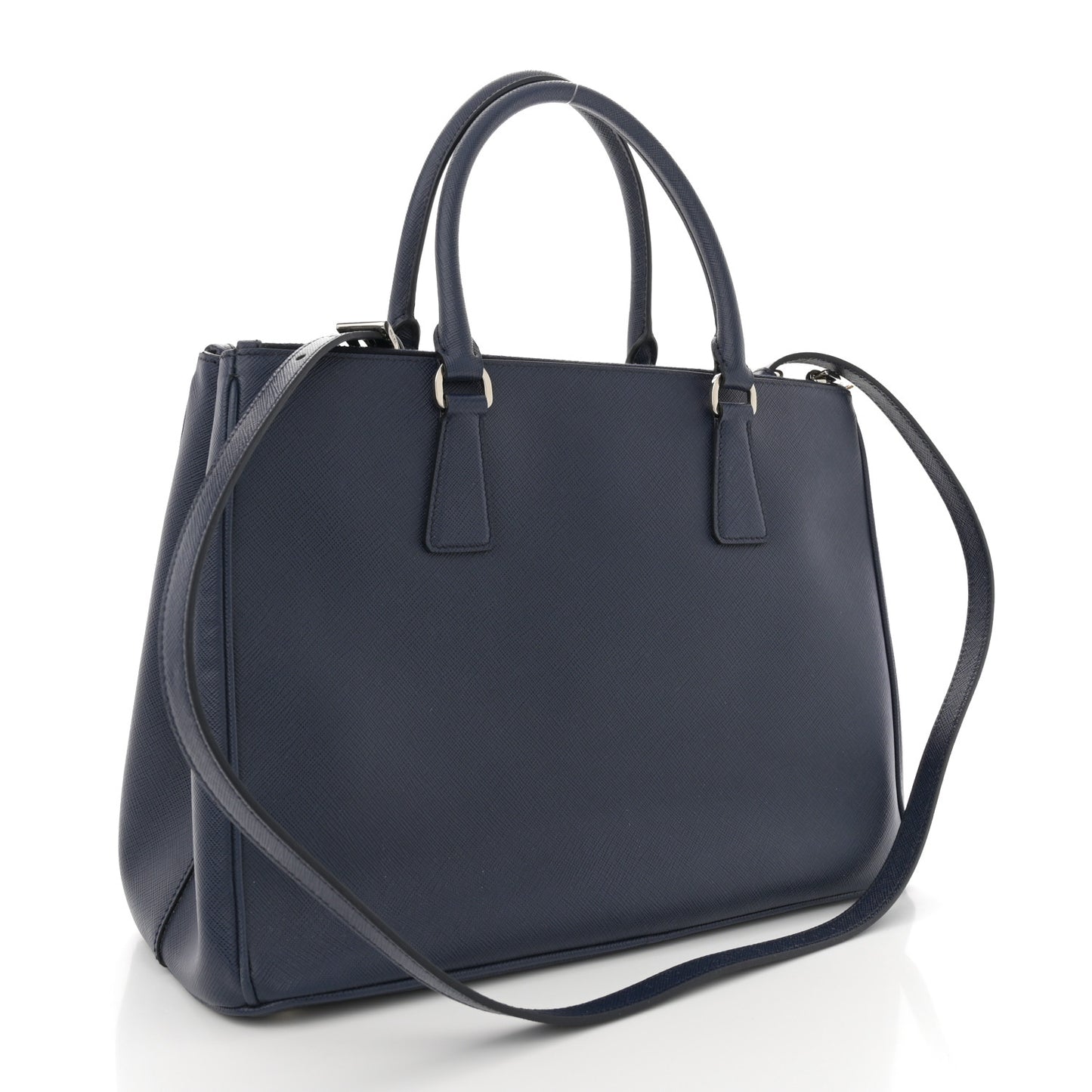 Saffiano Lux Large Galleria Double Zip Tote Baltico