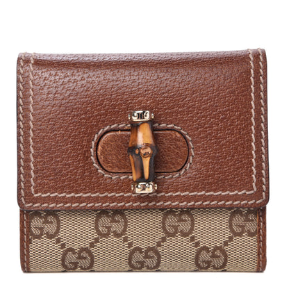 Gucci Monogram Bamboo French Wallet Brown 1 of 7