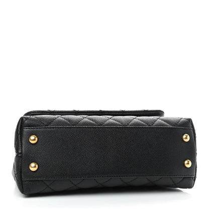 Chanel Caviar Quilted Mini Coco Handle Flap Black 4 of 9
