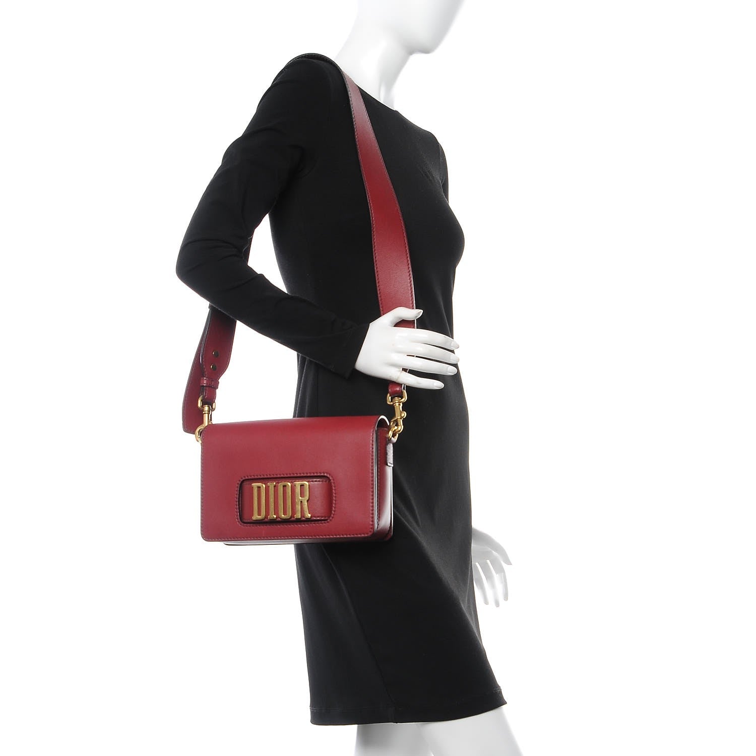Christian Dior Calfskin Dio(r)evolution Flap Bag Red 2 of 9