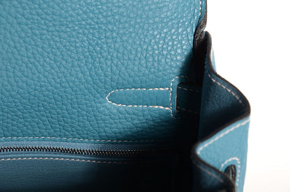 Hermes Togo Kelly Retourne 35 Blue Jean 14 of 25