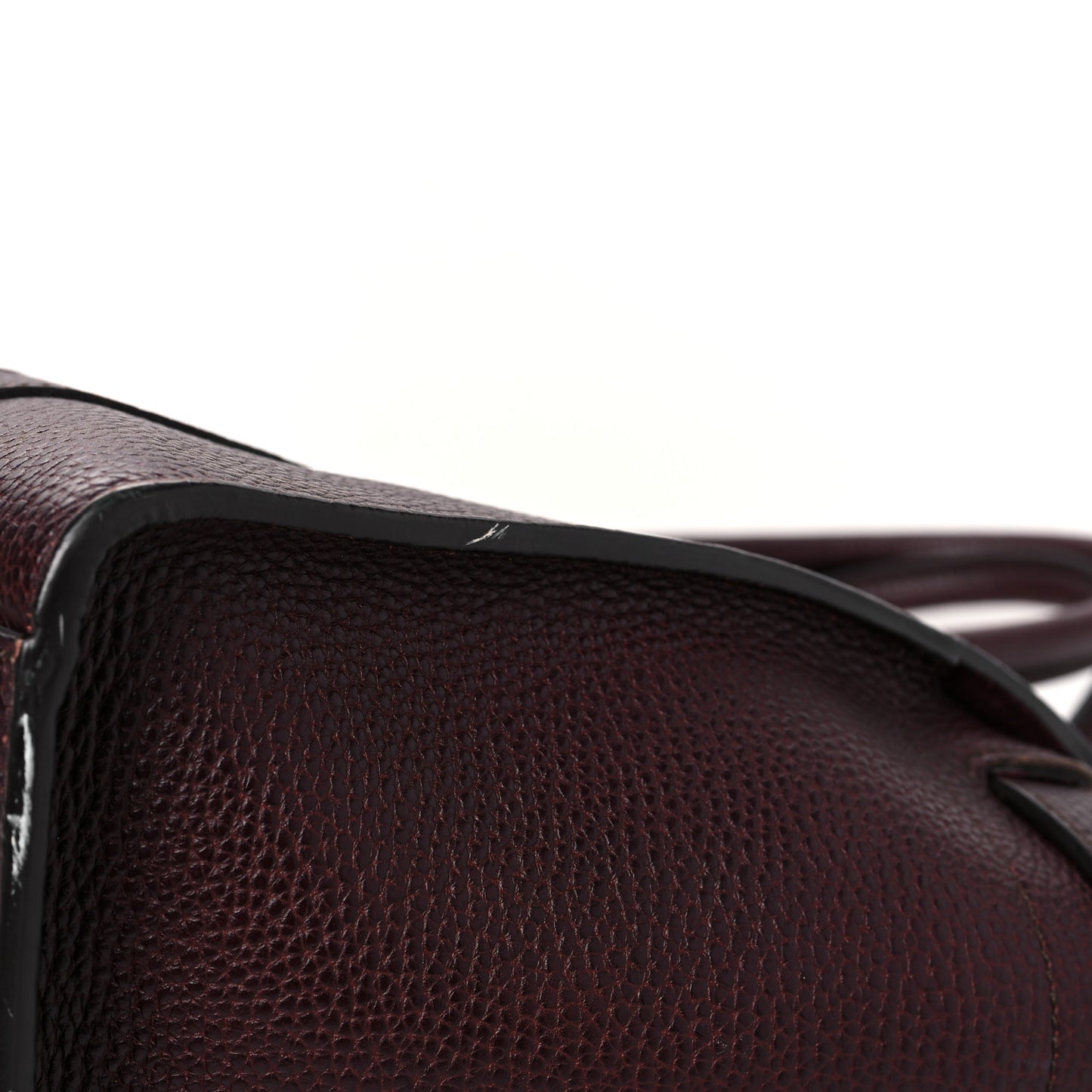 Grain Vegetable Tanned Calfskin Small Zipped Bayswater Oxblood