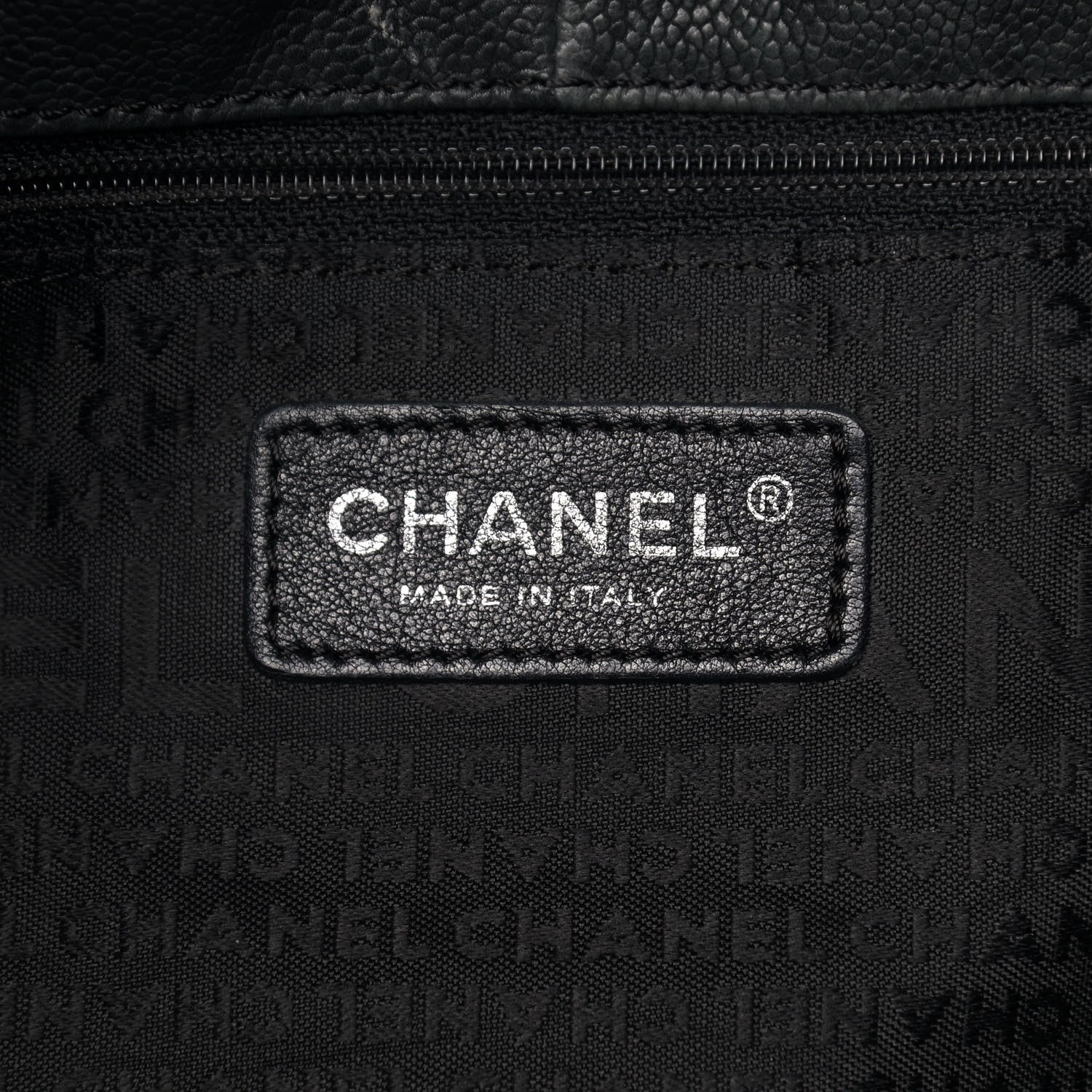 Chanel Distressed Caviar XL Coco Cabas Black 6 of 9
