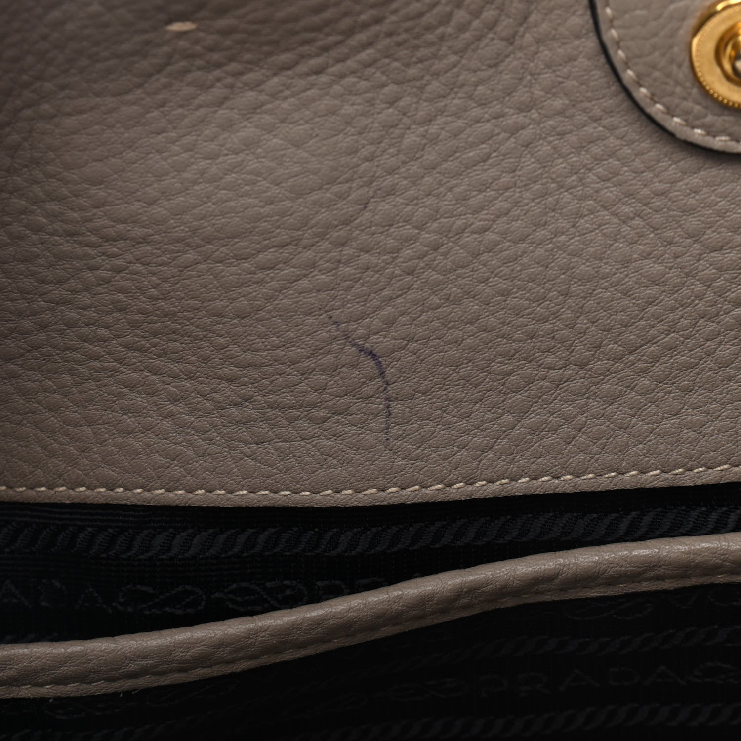 Prada Vitello Daino Tote Argilla 5 of 5