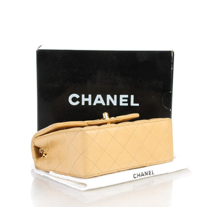 Chanel Lambskin Quilted Mini Square Flap Beige 4 of 10