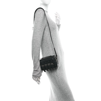 Mulberry x ACNE STUDIOS Calfskin Crocodile Embossed Mini Messenger Bag Black 2 of 9