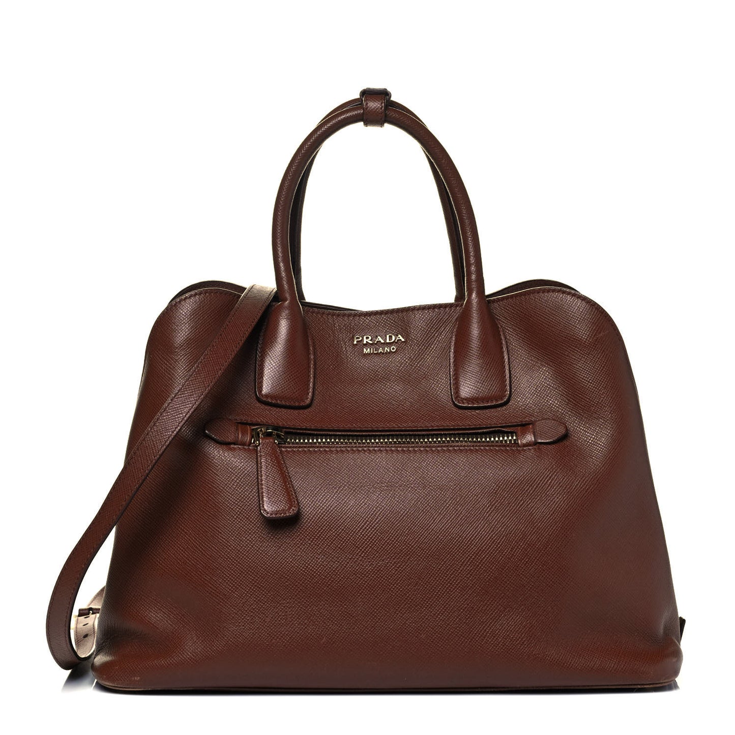 Saffiano Cuir Open Promenade Tote Palissandro