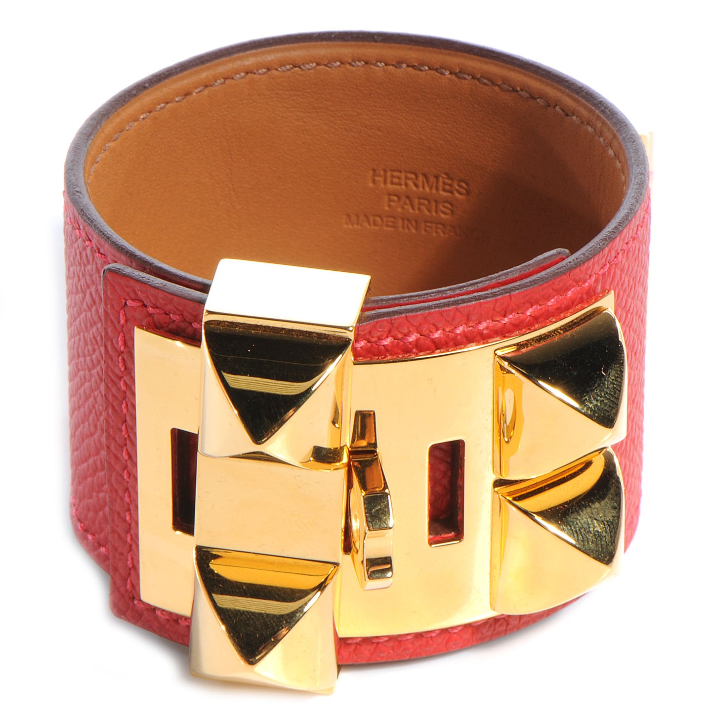 Epsom Collier de Chien CDC Bracelet S Rouge Casaque