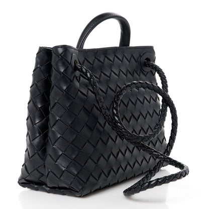 Bottega Veneta Nappa Intrecciato Small Andiamo Shoulder Bag Black 3 of 10