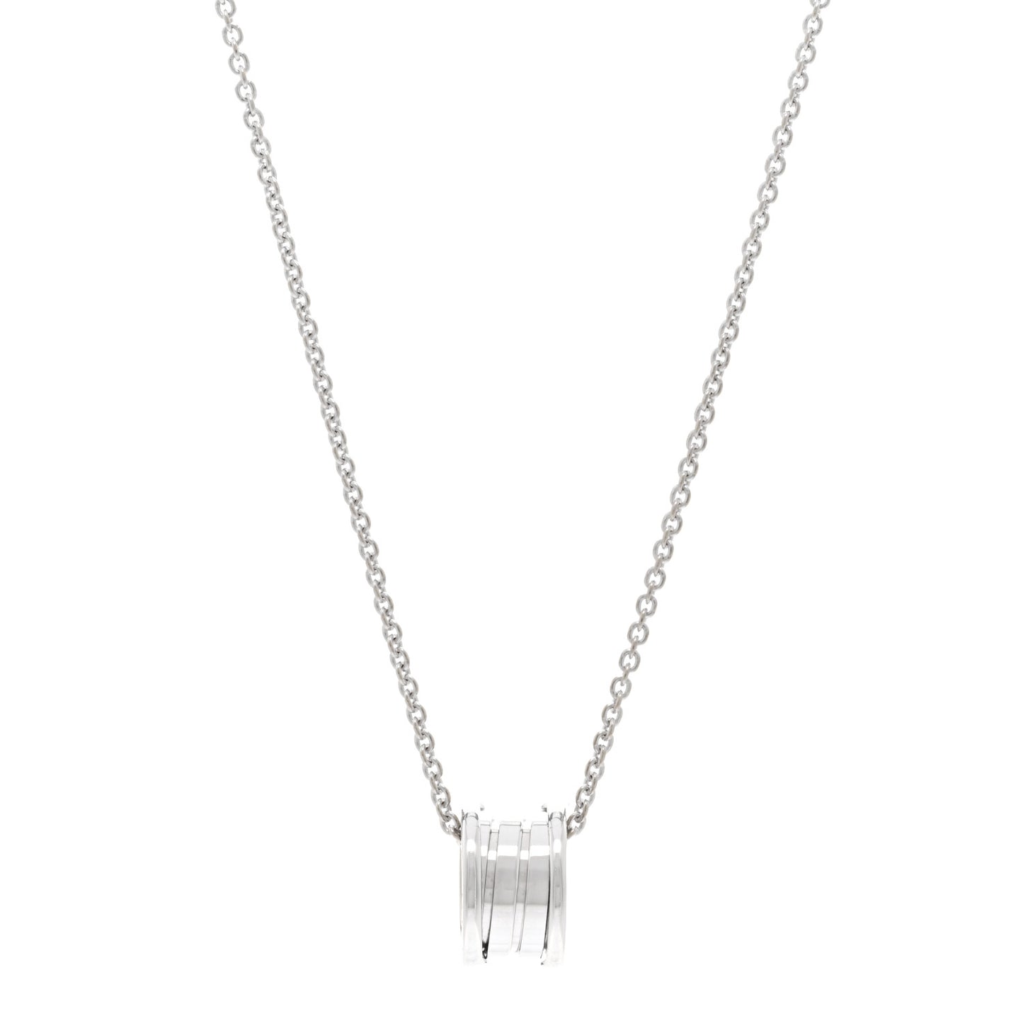 18K White Gold B.Zero1 Pendant Necklace