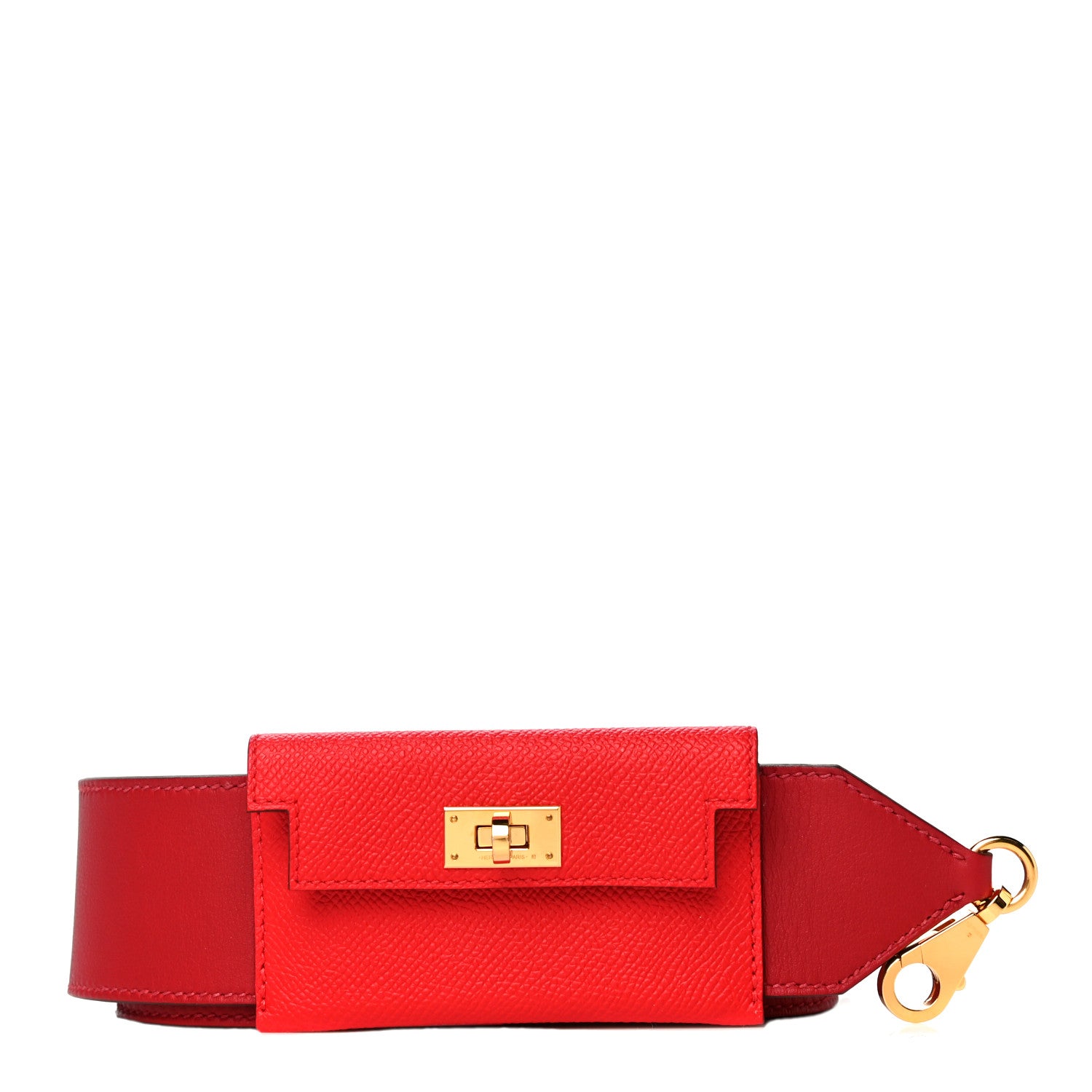 Hermes Swift Epsom Pocket Kelly Shoulder Strap Rouge Casaque Rouge De Coeur 1 of 7