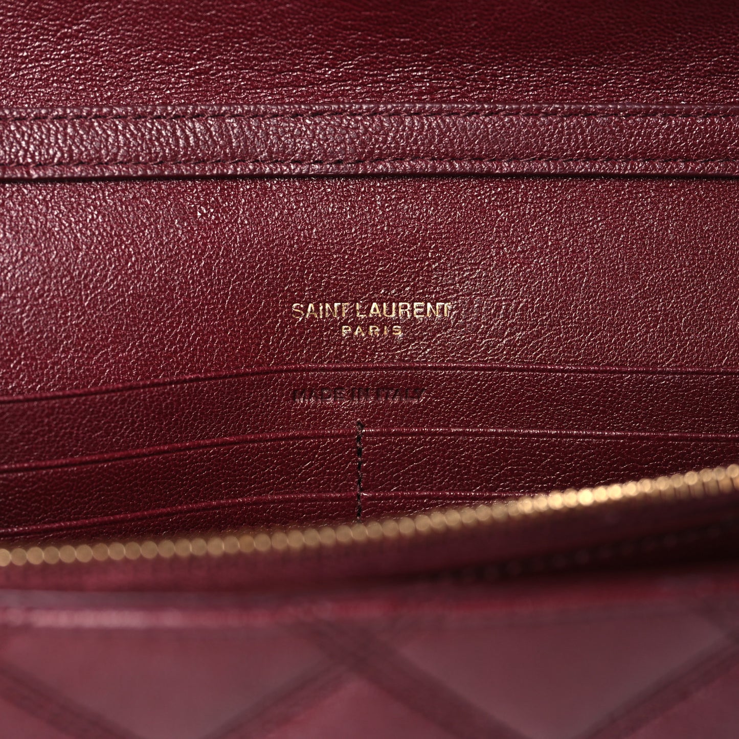 Lambskin Diamond Quilted Angie Chain Bag Burgundy
