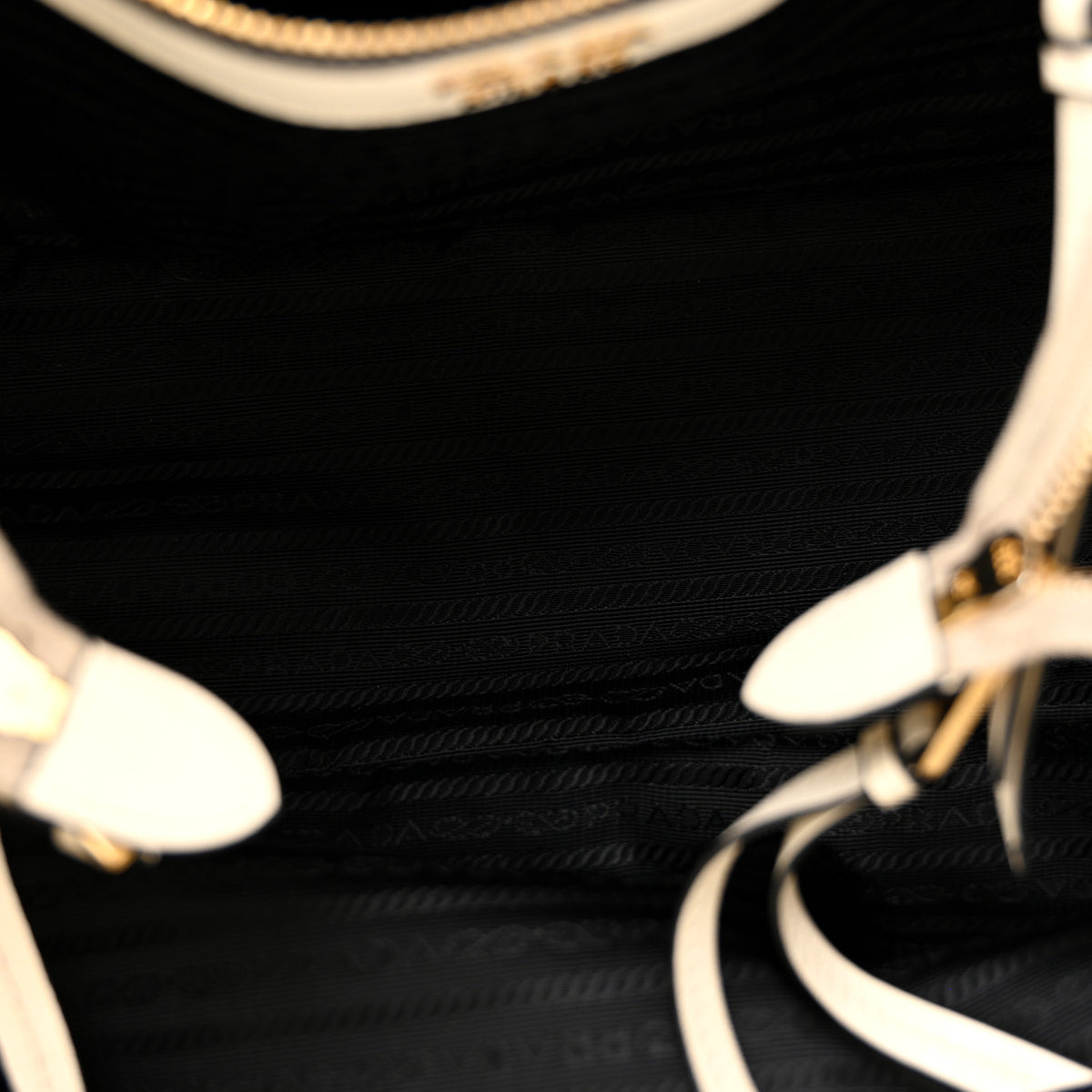 Prada Glace Calfskin Tote White 5 of 15
