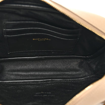 Saint Laurent Grain De Poudre Matelasse Monogram Mini Lou Camera Bag Dark Beige 5 of 10