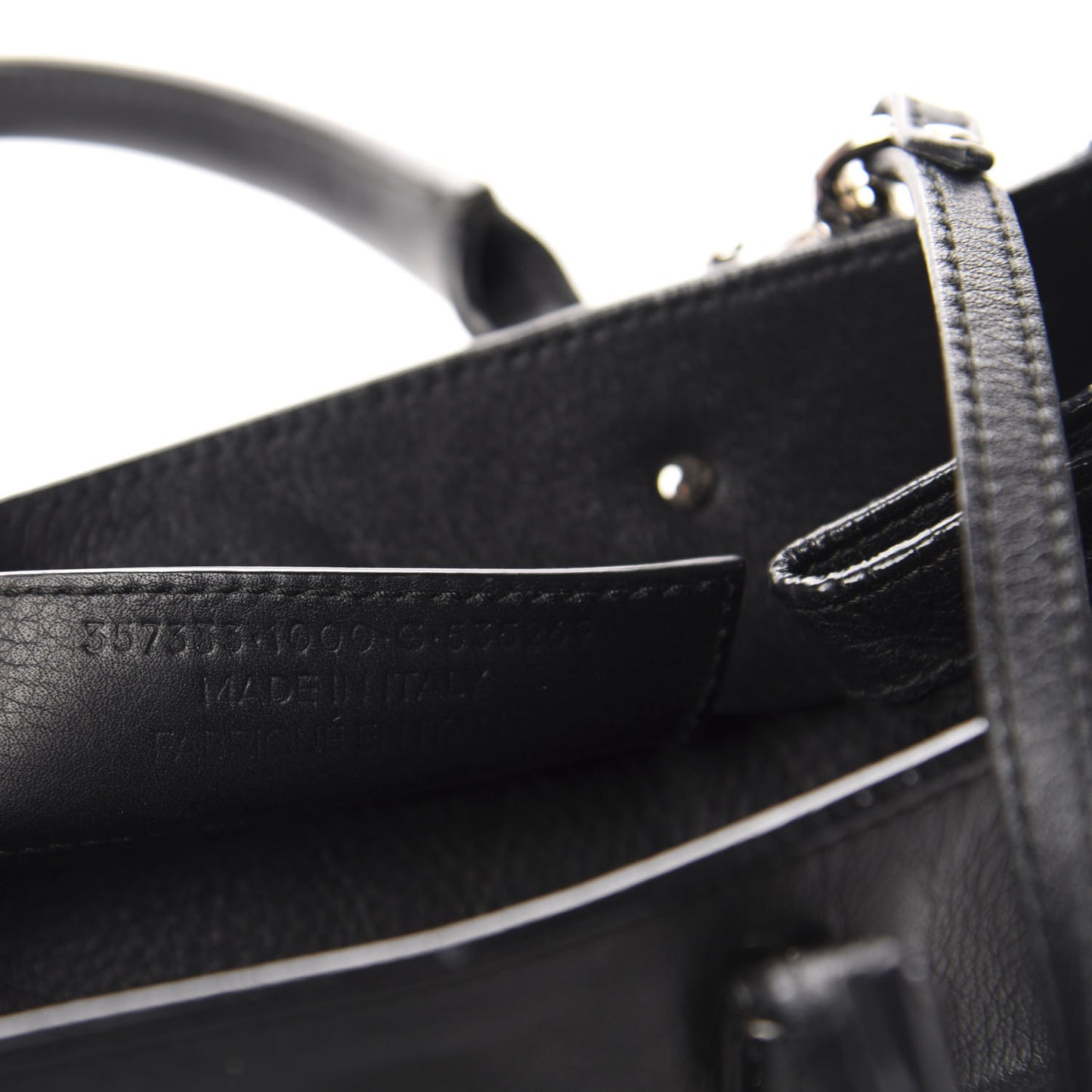 Calfskin Papier Mini A4 Zip Around Tote Black