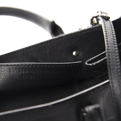 Balenciaga Calfskin Papier Mini A4 Zip Around Tote Black 9 of 10