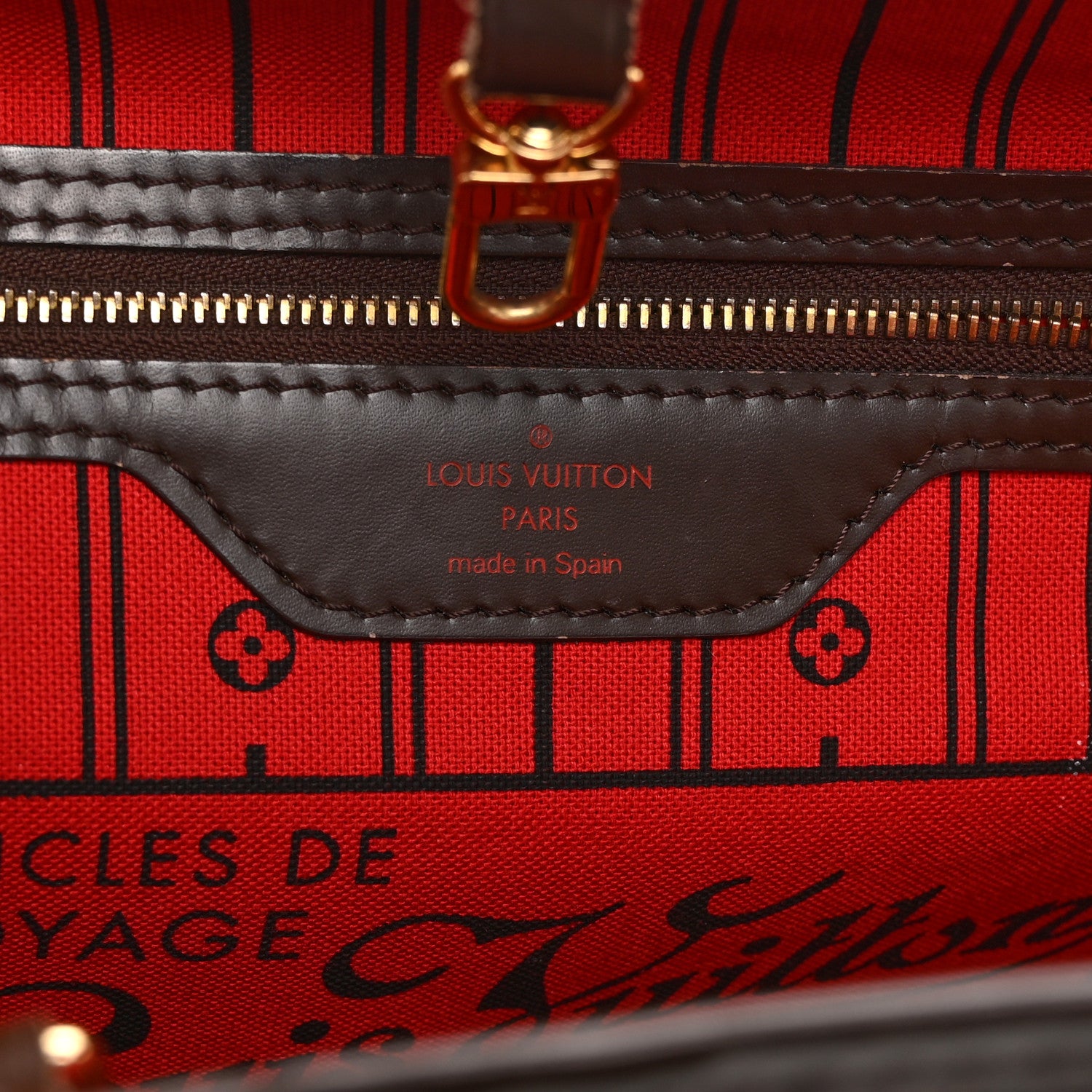 Louis Vuitton Damier Ebene Neverfull MM 6 of 10
