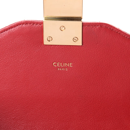 Celine Calfskin Quilted Medium C Bag Red 5 of 9