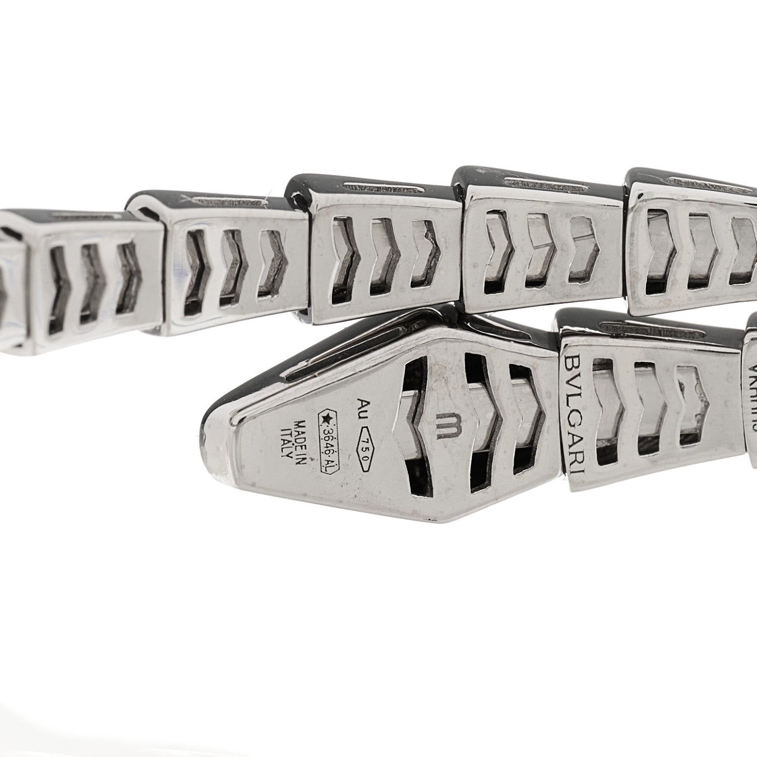 Bulgari 18K White Gold Serpenti Viper Bracelet M 3 of 3